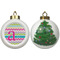 Colorful Chevron Ceramic Christmas Ornament - X-Mas Tree (APPROVAL)