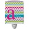 Colorful Chevron Ceramic Night Light (Personalized)