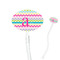 Colorful Chevron 7" Oval Plastic Stir Sticks - Clear (Personalized)