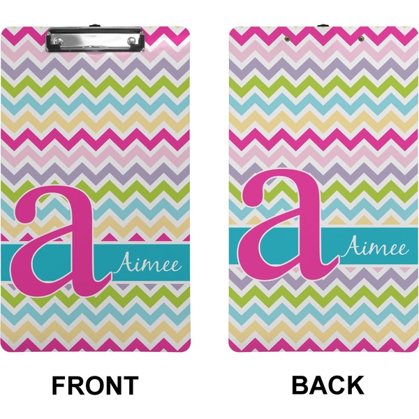 Colorful Chevron Clipboard (Legal) (Front + Back)