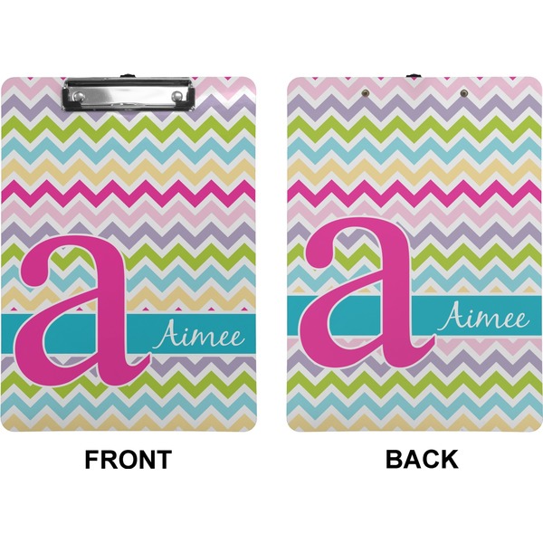 Colorful Chevron Clipboard (Letter) (Front + Back)