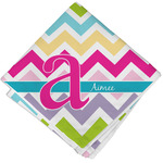 Colorful Chevron Cloth Napkin w/ Name and Initial