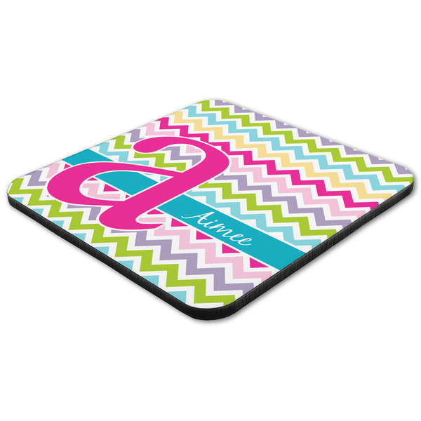 Colorful Chevron Coaster Set - FLAT (one)