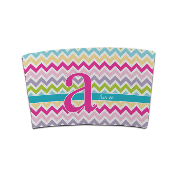 Custom Colorful Chevron Coffee Cup Sleeve (Personalized)