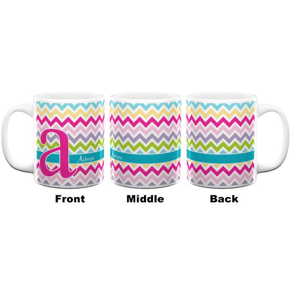 Colorful Chevron Coffee Mug - 11 oz - White APPROVAL