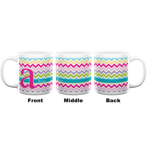Colorful Chevron Coffee Mug - 20 oz - White APPROVAL