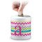 Colorful Chevron Coin Bank (Personalized)