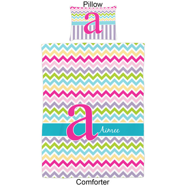 Colorful Chevron Comforter Set - Twin - Approval