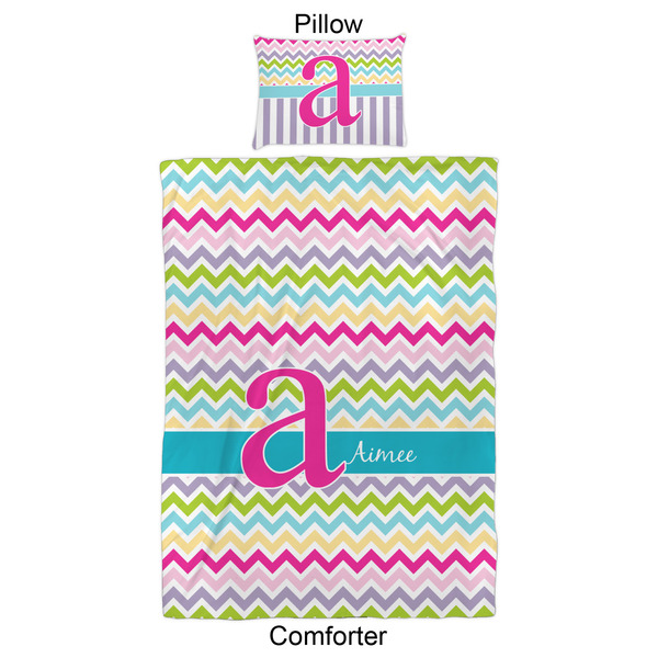 Colorful Chevron Comforter Set - Twin XL - Approval