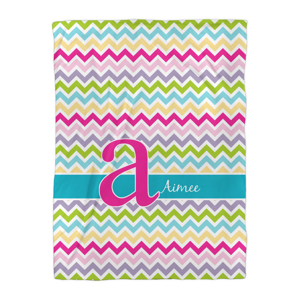 Colorful Chevron Comforter - Twin XL - Front