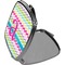 Colorful Chevron Compact Mirror (Side View)