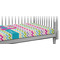 Colorful Chevron Crib 45 degree angle - Fitted Sheet