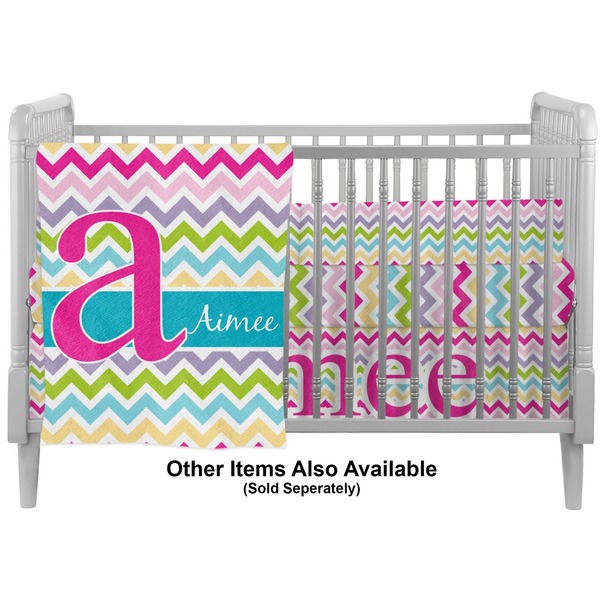 Colorful Chevron Crib - Profile Sold Seperately