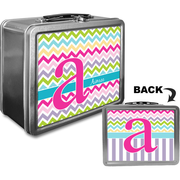 Colorful Chevron Custom Lunch Box / Tin Approval