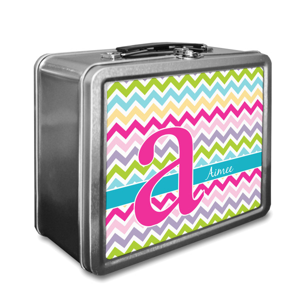 Custom Colorful Chevron Lunch Box (Personalized)