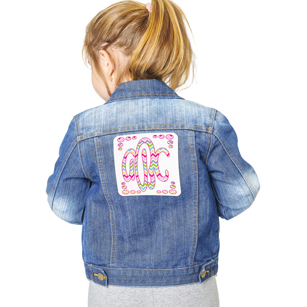 Colorful Chevron Custom Shape Iron On Patches - XXL - Single - Approval