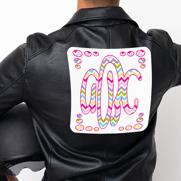 Colorful Chevron Custom Shape Iron On Patches - XXXL - APPROVAL