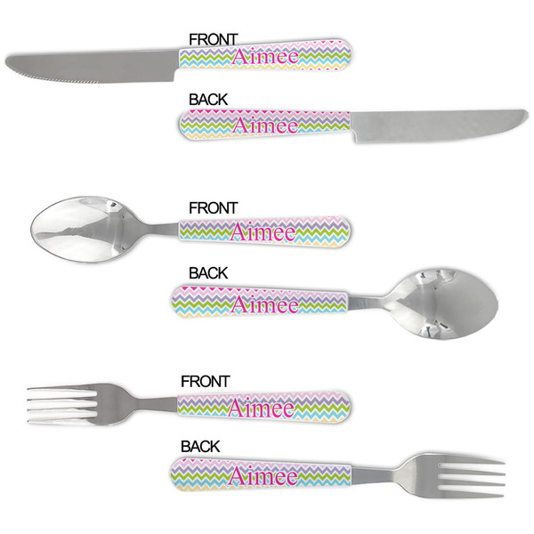 Colorful Chevron Cutlery Set - APPROVAL
