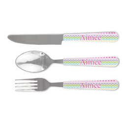 Colorful Chevron Cutlery Set (Personalized)
