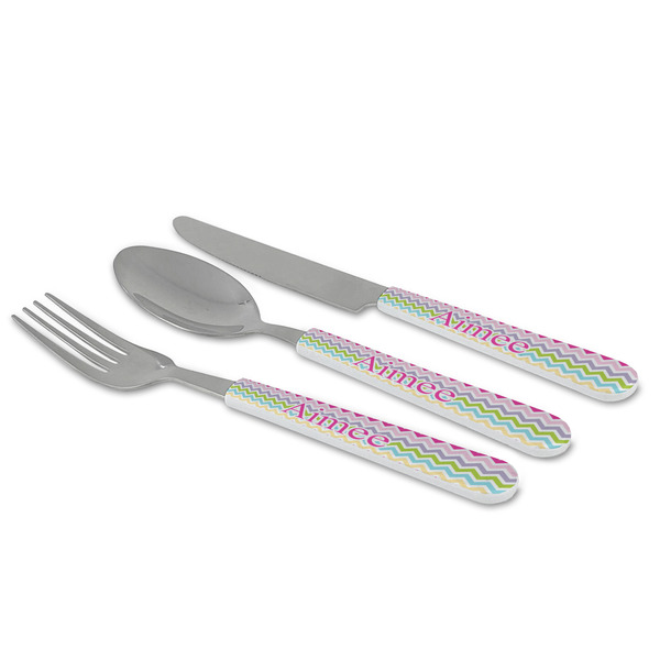 Colorful Chevron Cutlery Set - MAIN