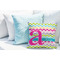 Colorful Chevron Decorative Pillow Case - LIFESTYLE 2