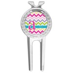 Colorful Chevron Golf Divot Tool & Ball Marker (Personalized)