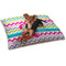 Colorful Chevron Dog Bed - Small LIFESTYLE
