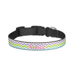 Colorful Chevron Dog Collar - Large (Personalized)