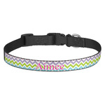 Colorful Chevron Dog Collar (Personalized)