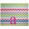 Colorful Chevron Dog Food Mat - Large without Bowls