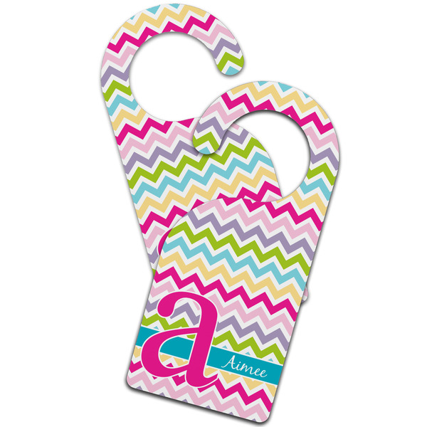 Colorful Chevron Door Hanger - MAIN