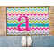 Colorful Chevron Door Mat - LIFESTYLE (Med)