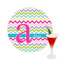 Colorful Chevron Drink Topper - Medium - Single with Drink