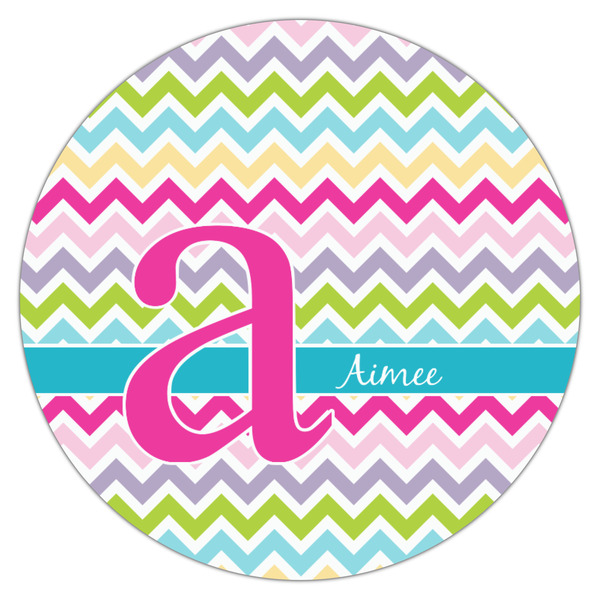 Colorful Chevron Drink Topper - Medium - Single