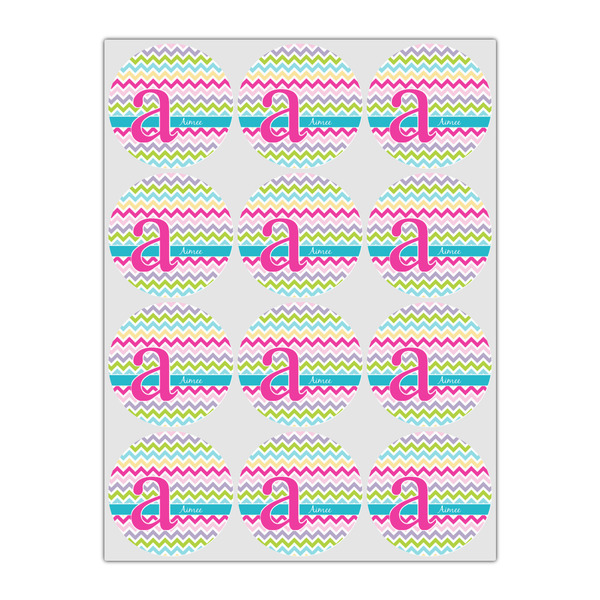 Colorful Chevron Drink Topper - Small - Set of 12