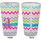Colorful Chevron Pint Glass - Full Color - Front & Back Views
