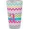 Colorful Chevron Pint Glass - Full Color - Front View