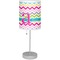 Colorful Chevron Drum Lampshade with base included