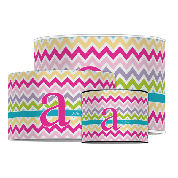 Colorful Chevron Drum Lampshades - MAIN
