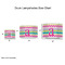 Colorful Chevron Drum Lampshades - Sizing Chart