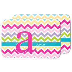 Colorful Chevron Dish Drying Mat w/ Name and Initial