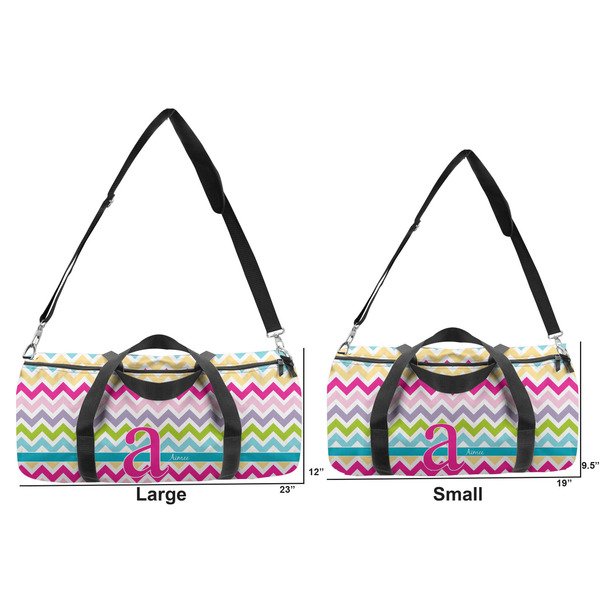 Colorful Chevron Duffle Bag Small and Large