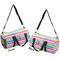Colorful Chevron Duffle bag large front and back sides