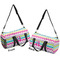 Colorful Chevron Duffle bag small front and back sides
