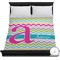 Colorful Chevron Duvet Cover - Full / Queen (Personalized)
