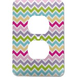 Colorful Chevron Electric Outlet Plate