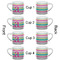 Colorful Chevron Espresso Cup - 6oz (Double Shot Set of 4) APPROVAL