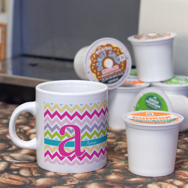 Colorful Chevron Espresso Cup - Single Lifestyle