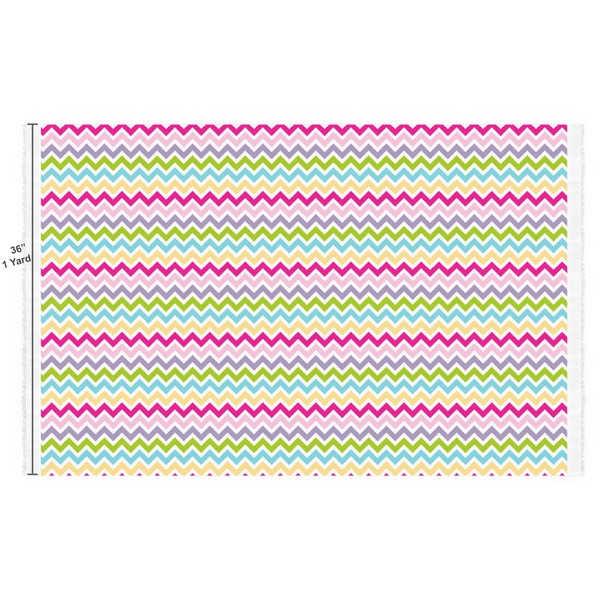 Colorful Chevron Fabric Full Yard