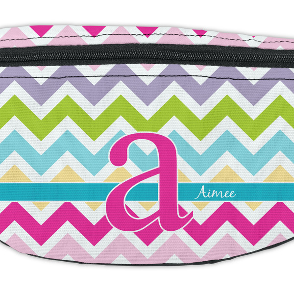 Colorful Chevron Fanny Pack - Closeup
